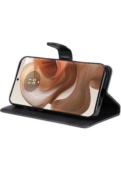 Motorola Kenar 50 Ultra 5g Için Flip Case Yüksek Kalite Deri Klasik Katı (Yurt Dışından)