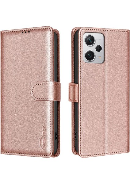 Xiaomi Redmi Not 12 Pro Artı Rfıd Engelleme Cüzdan Pu Kart Için Flip Case (Yurt Dışından)