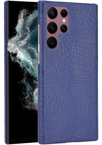Samsung Galaxy S22 Ultra Klasik Timsah Anti Için Şık Klasik Kılıf (Yurt Dışından)