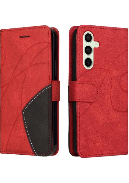 Samsung Galaxy S24 Fe Flip Için Flip Case Folio Kitap Dikiş Renk ile (Yurt Dışından)