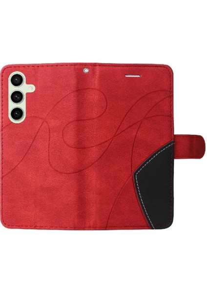 Samsung Galaxy S24 Fe Flip Için Flip Case Folio Kitap Dikiş Renk ile (Yurt Dışından)