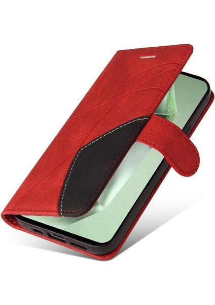 Samsung Galaxy S24 Fe Flip Için Flip Case Folio Kitap Dikiş Renk ile (Yurt Dışından)