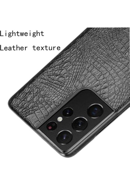 Samsung Galaxy S21 Ultra Klasik Timsah Kapak Için Şık Klasik Kılıf (Yurt Dışından) fırsatları