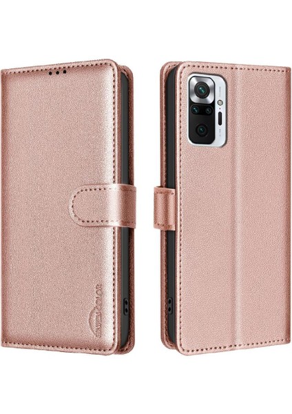Xiaomi Redmi Not 10 Pro Için Flip Case Kart Tutucu Kickstand Cüzdan Pu (Yurt Dışından)