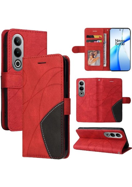 Oneplus Ace 3V 5g Kickstand Koruyucu Deri Cüzdan Rengi Için Flip Case (Yurt Dışından)