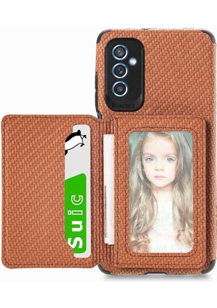 Samsung Galaxy M52 5g Manyetik Kart Tutucu Standı Fonksiyonu Rfıd (Yurt Dışından)