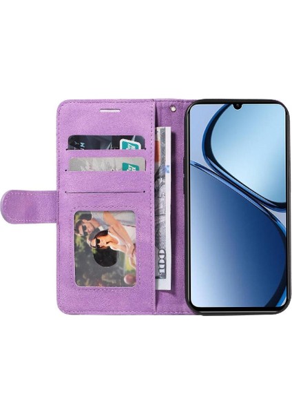 Kart Yuvası Standı Kickstand Koruyucu Flip ile Realme C61 Için Flip Case (Yurt Dışından) modelleri