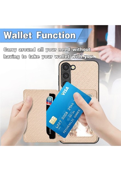 Samsung Galaxy S23 Manyetik Kart Tutucu Rfıd Engelleme Için Kılıf Komple (Yurt Dışından) modelleri
