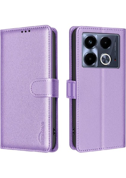 Infinix Not 40 4g Rfıd Engelleme Kart Tutucu Kickstand Pu Için Flip Case (Yurt Dışından) indirimleri