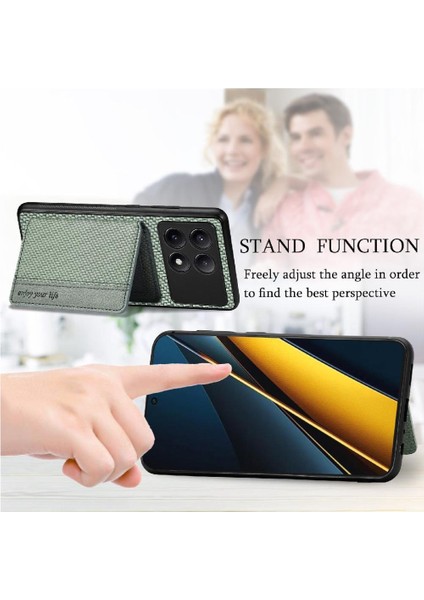 Xiaomi Poco X6 Pro Manyetik Kart Tutucu Komple Kamera Güvenliği Için Kılıf (Yurt Dışından) modelleri