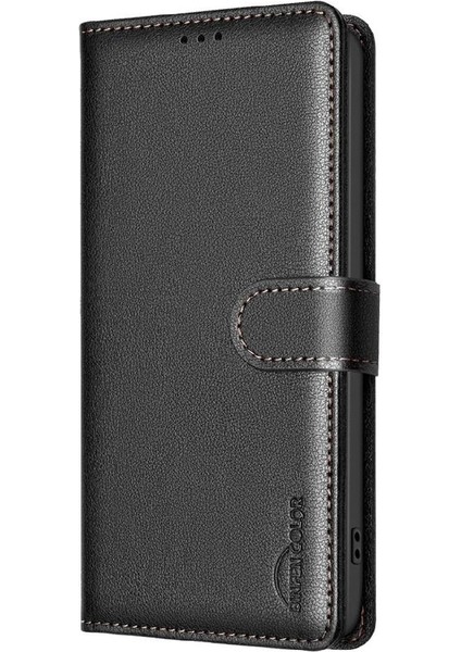 IPhone 14 Için Flip Case Pro Max Manyetik Cüzdan Rfıd Engelleme Kart Tutucu (Yurt Dışından)