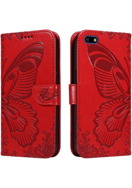 Huawei Y5 Başbakan 2018 Yüksek Kalite Deri Ayrılabilir El Için Flip Case (Yurt Dışından)
