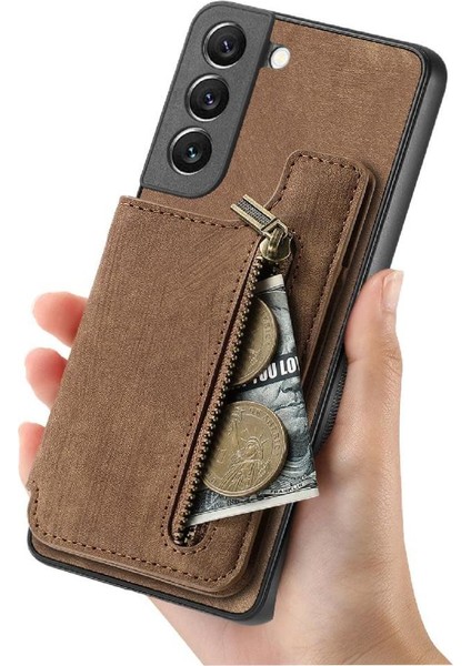 Samsung Galaxy S22 Için Kılıf Standı Fonksiyonu Katlanabilir Arka Kapak Vintage (Yurt Dışından) modelleri