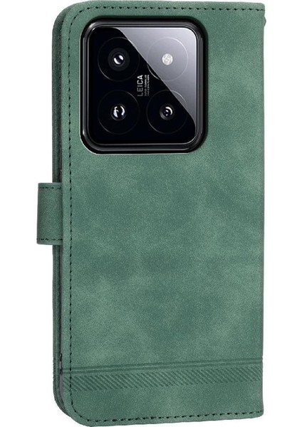 Xiaomi 14 Pro Premium Manyetik Kapatma Bileklik Kart Yuvaları Için Flip Case (Yurt Dışından)