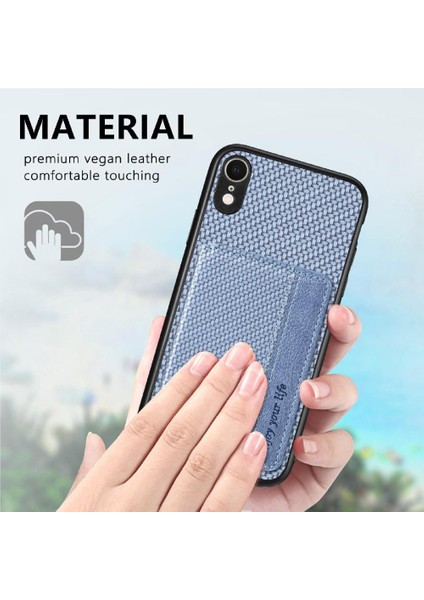 IPhone Xr Manyetik Kart Tutucu Standı Fonksiyonu Rfıd Engelleme (Yurt Dışından)