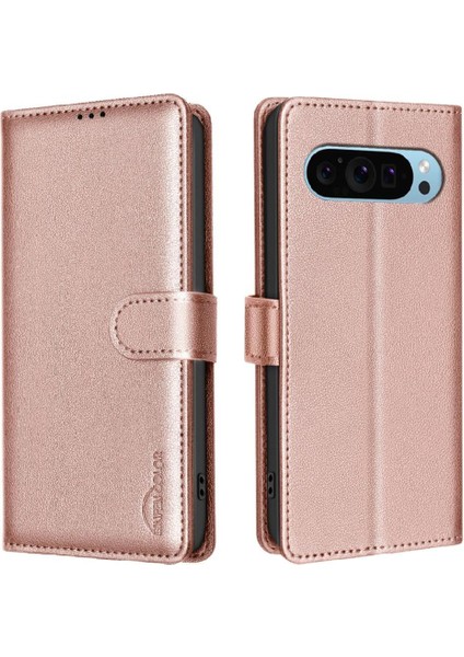 Google Piksel 9 Pu Deri Rfıd Engelleme Kart Tutucu Cüzdan Için Flip Case (Yurt Dışından)