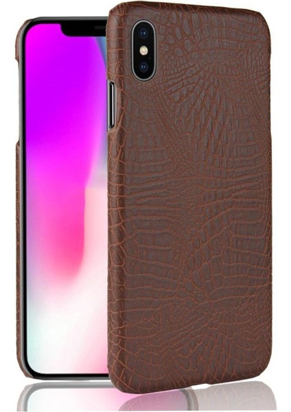 IPhone Xs Max Klasik Timsah Moda Anti Için Şık Klasik Durumda (Yurt Dışından)