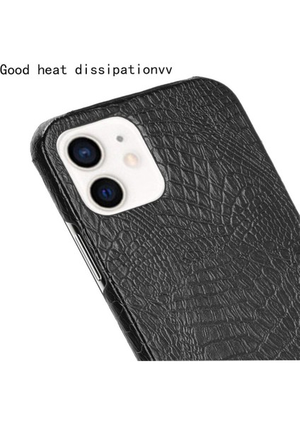 IPhone 12 Mini Uyumluluk Klasik Timsah Için Şık Klasik Kılıf (Yurt Dışından)