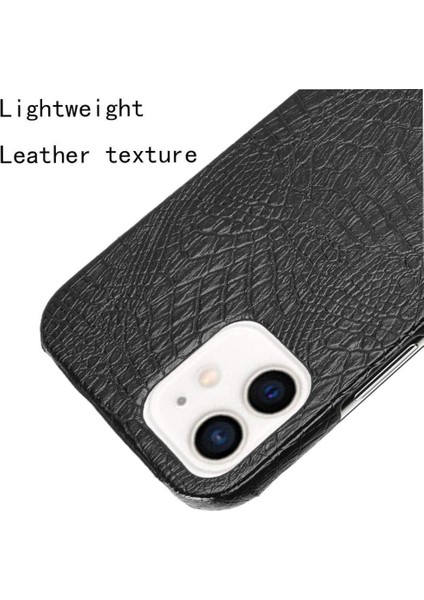 IPhone 12 Mini Uyumluluk Klasik Timsah Için Şık Klasik Kılıf (Yurt Dışından)