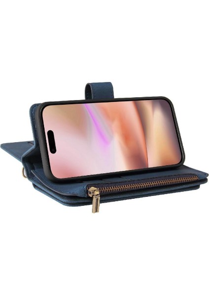 Kart Yuvası Pu ile IPhone 16 Artı Onbeş Kart Yuvaları Için Cüzdan Telefon Kılıfı (Yurt Dışından) modelleri