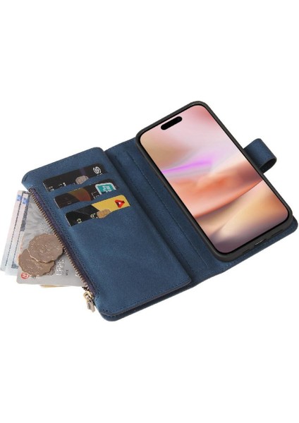 Kart Yuvası Pu ile IPhone 16 Artı Onbeş Kart Yuvaları Için Cüzdan Telefon Kılıfı (Yurt Dışından) indirimleri