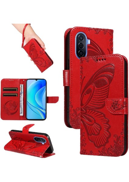 Kredi Kartı Yuvası ile Huawei Nova Y70 Artı Flip Case Yüksek Kalite El (Yurt Dışından)