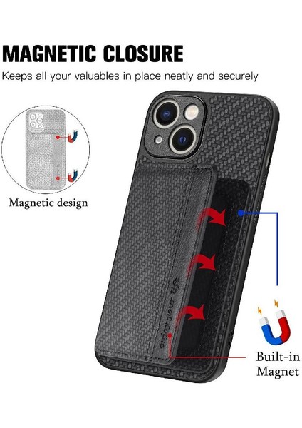 IPhone 13 Için Kılıf Komple Kamera Güvenlik Standı Fonksiyonu Rfıd Engelleme (Yurt Dışından)