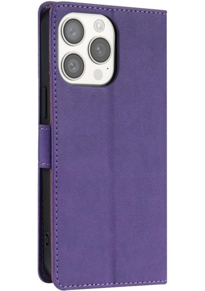 IPhone 13 Için Flip Case Pro Max Anti Kayma Yan Cep Manyetik Kapatma (Yurt Dışından)