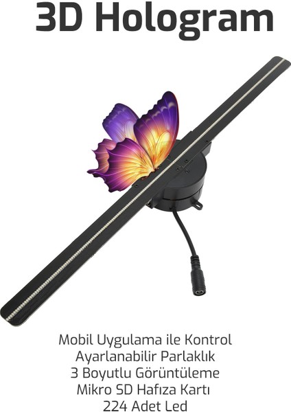 3D Hologram Fan App Kontrol