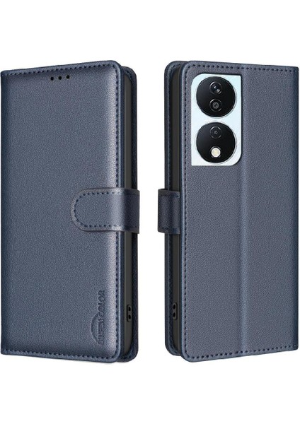 Onur X7B Rfıd Engelleme Cüzdan Kart Tutucu Kickstand Pu Için Flip Case (Yurt Dışından)