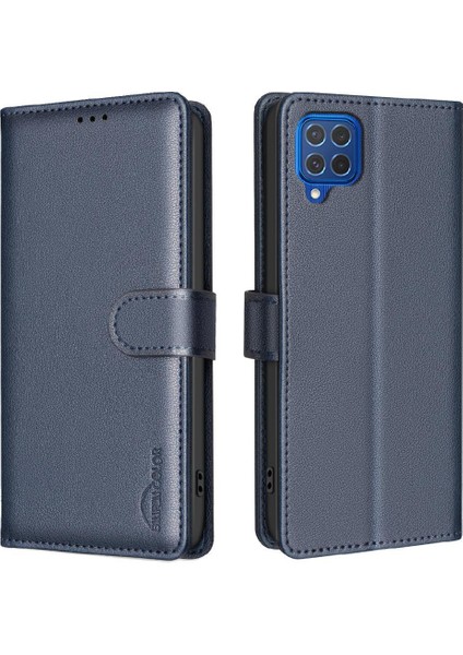Samsung Galaxy A22 4g Manyetik Kart Tutucu Kickstand Cüzdan Için Flip Case (Yurt Dışından)