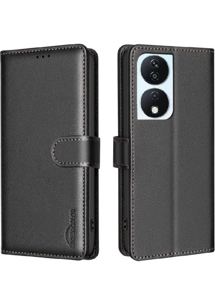Onur X7B Rfıd Engelleme Cüzdan Kart Tutucu Kickstand Pu Için Flip Case (Yurt Dışından)