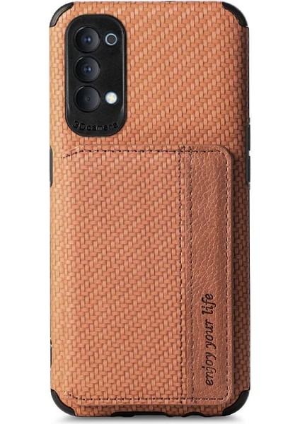 Oppo Oppo 4 Için Kılıf Manyetik Kart Tutucu Standı Fonksiyonu Rfıd Engelleme (Yurt Dışından) modelleri