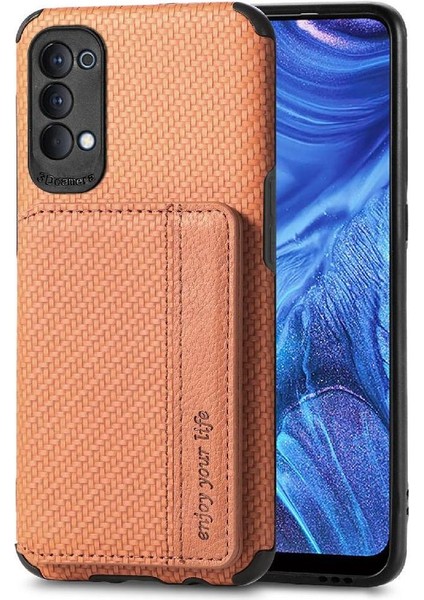 Oppo Oppo 4 Için Kılıf Manyetik Kart Tutucu Standı Fonksiyonu Rfıd Engelleme (Yurt Dışından) indirimleri