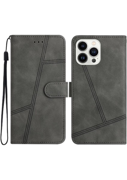 IPhone 13 Için Flip Case Pro Kart Yuvaları Tutucu Manyetik Kapak Folio Tam Pu (Yurt Dışından)