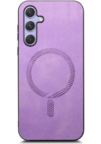 Samsung Galaxy A34 Hafif Ince Kablosuz Şarj Magsafe Araba (Yurt Dışından)