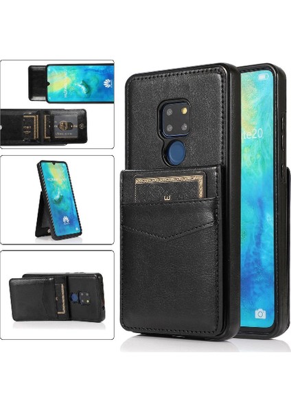 Kredi Manyetik Toka Kickstand ile Huawei Mate 20 Pro ile Uyumlu (Yurt Dışından)