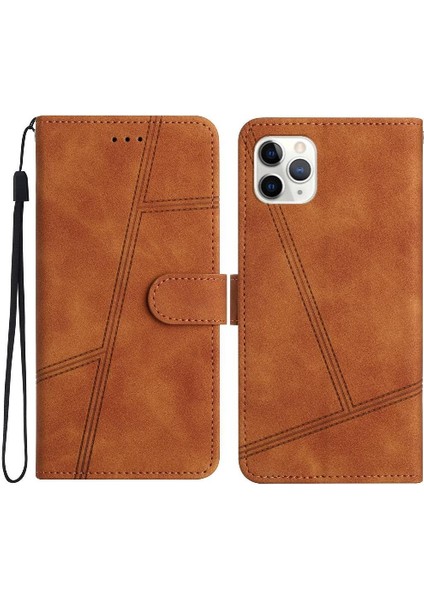 IPhone 11 Için Flip Case Pro Max Flip Folio Cüzdan Pu Deri Tam Bilek (Yurt Dışından)
