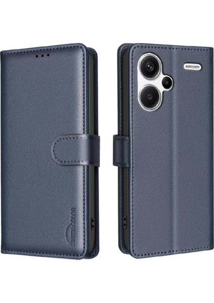 Xiaomi Redmi Not Için Flip Case 13 Pro Artı Cüzdan Manyetik Kart Tutucu Pu (Yurt Dışından)
