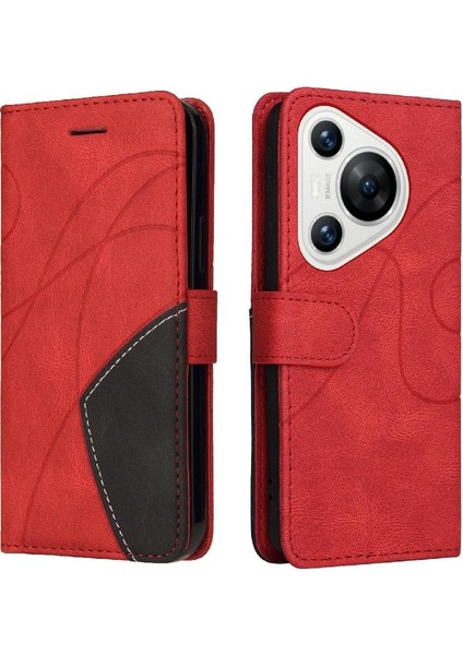 Kart Yuvası ile Huawei Pura 70 Için Flip Case Standı Flip Folio Kitap Rengi (Yurt Dışından)