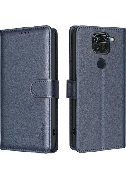 Xiaomi Redmi Not 9 Için Flip Case Rfıd Engelleme Manyetik Cüzdan Kart Pu (Yurt Dışından)