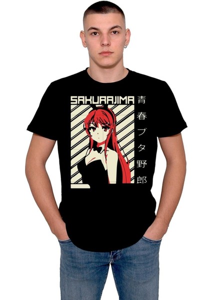 Mai Sakurajima Seishun Buta Yarou Anime Girl Tişört T-Shirt