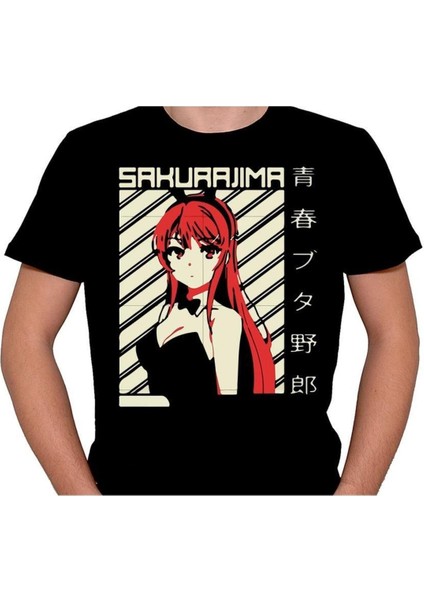 Mai Sakurajima Seishun Buta Yarou Anime Girl Tişört T-Shirt