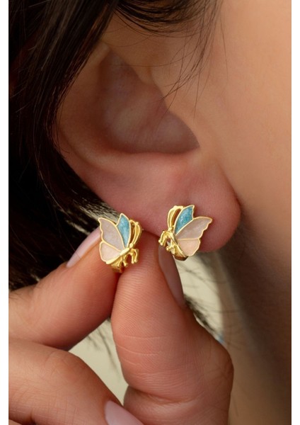 925 Ayar Gümüş Kelebek Çocuk Küpesi fiyatları