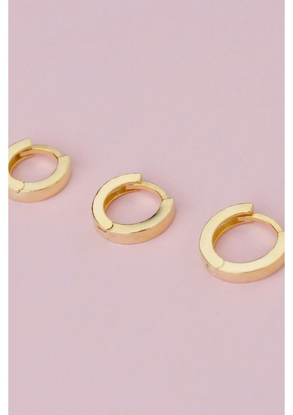 925 Ayar Gold Gümüş 3'lü Halka Set Küpe fiyatları