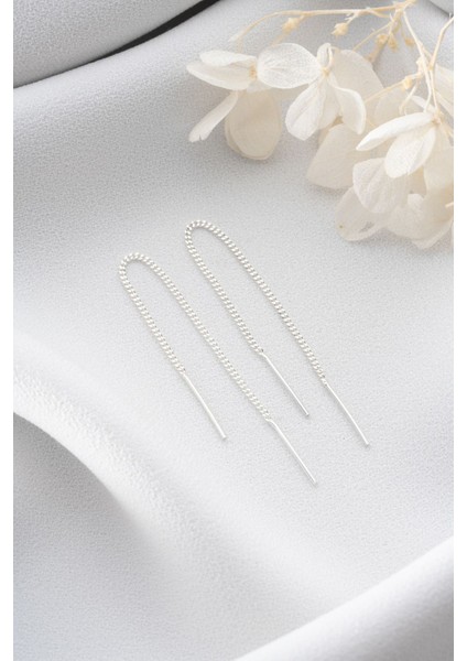 925 Ayar Gümüş Sallantılı Zincir Küpe fiyatları