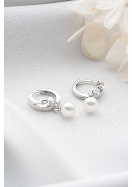 925 Ayar Gümüş Çift Taşlı Inci Küpe fiyatları