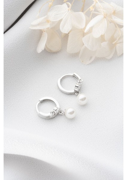 925 Ayar Gümüş Çift Taşlı Inci Küpe fırsatları