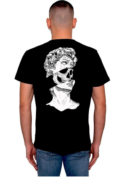 Kuru Kafa Skull Grecee Heykel Tişört T-Shirt