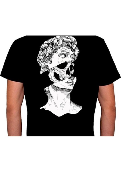 Kuru Kafa Skull Grecee Heykel Tişört T-Shirt fiyatları